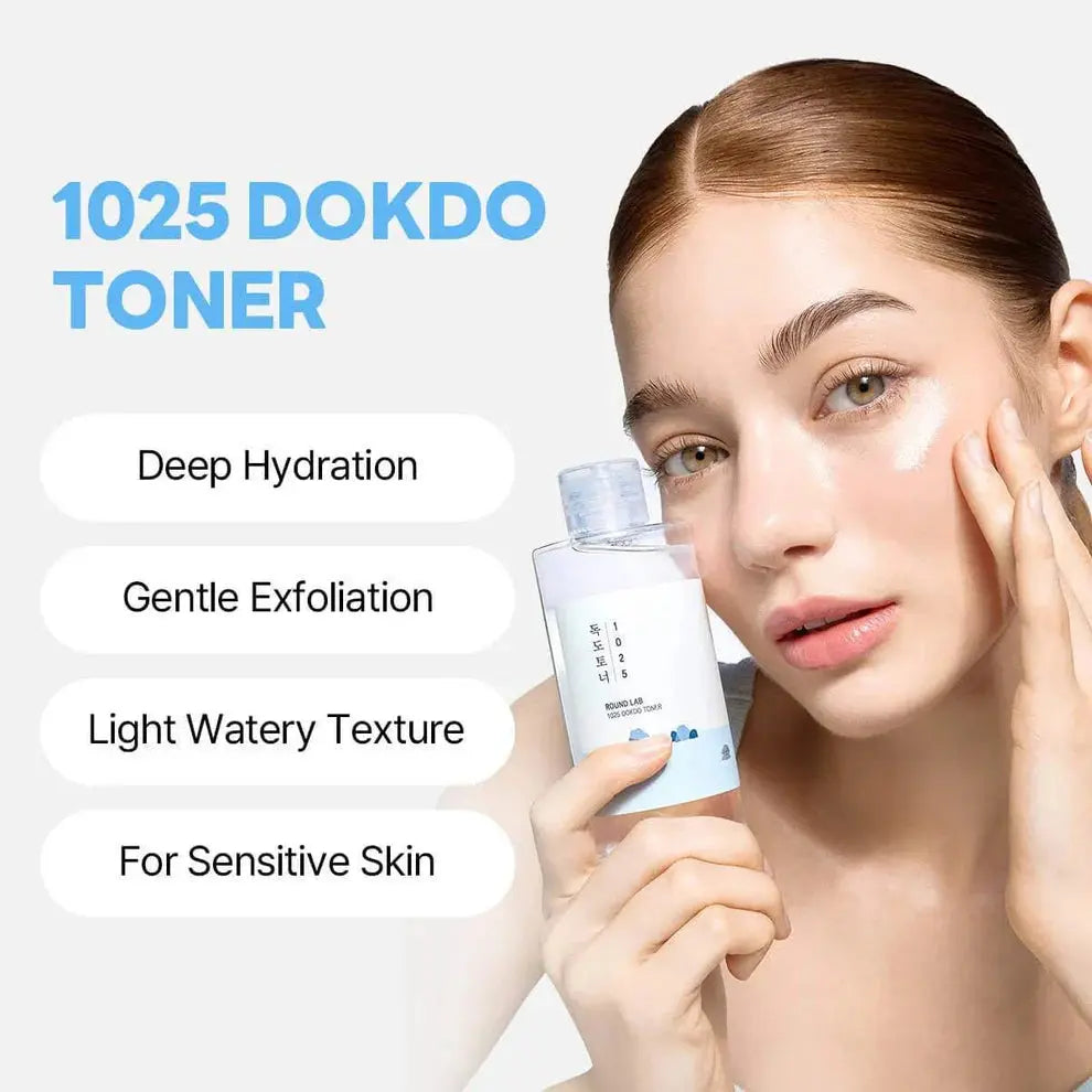 1025 Mini Dokdo Cleanser & Toner Starter Set + FREE Lotion - Skin Muse