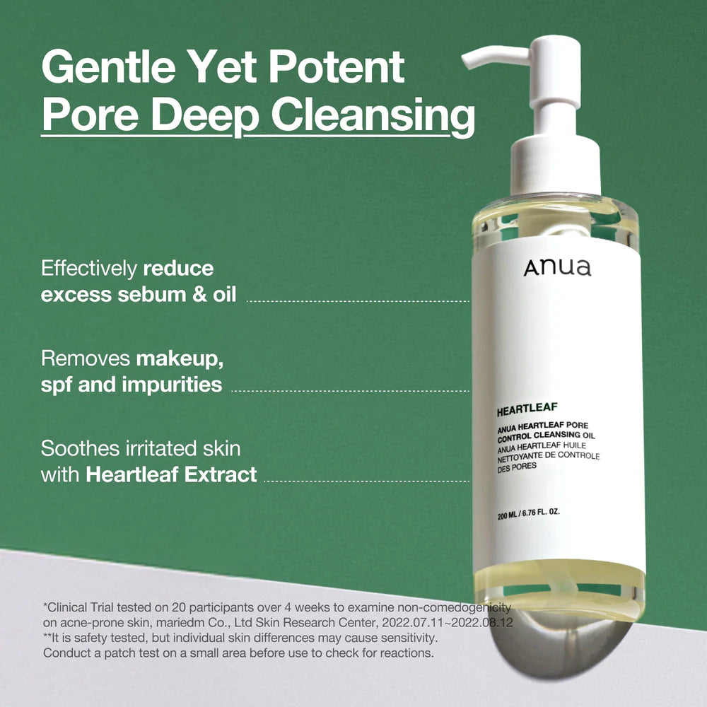 Heartleaf Pore Control Cleansing Oil - Skin Muse
