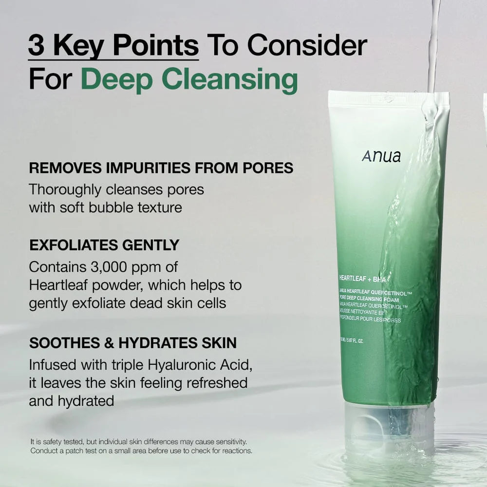 Anua Heartleaf Quercetinol Cleansing Foam Value Pack - Skin Muse