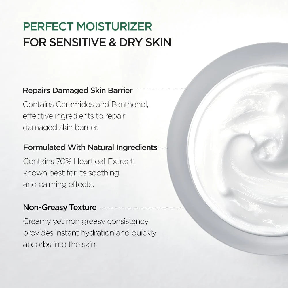 Heartleaf 70% Intense Calming Cream - Skin Muse