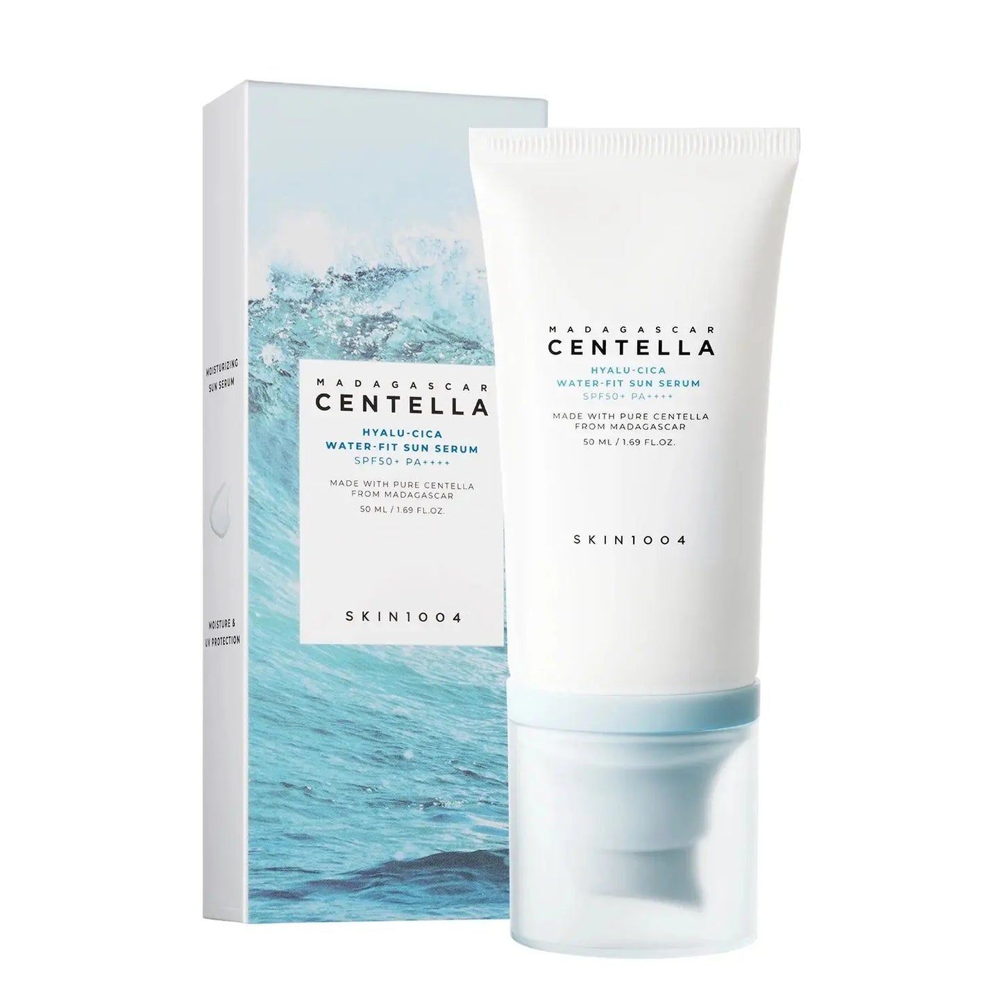 Skin1004 Madagascar Centella Hyalu-Cica Water-Fit Sun Serum SPF50+ PA++++ - Skin Muse