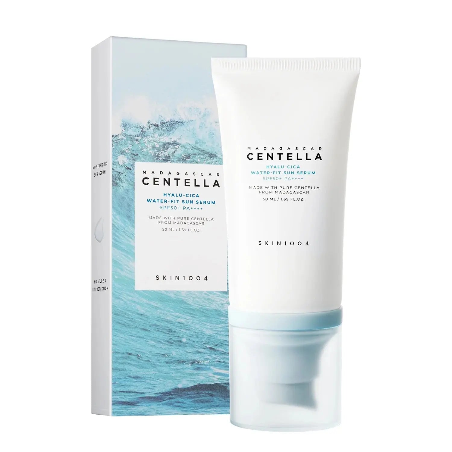 Skin1004 Madagascar Centella Hyalu-Cica Water-Fit Sun Serum SPF50+ PA++++ - Skin Muse