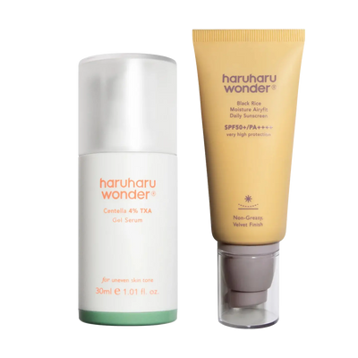 Haruharu Wonder Airy Fit Sunscreen + Dark Spot Serum Set - Skin Muse