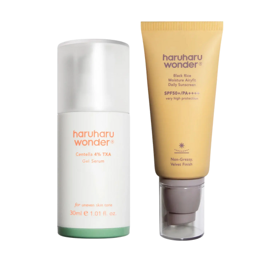 Haruharu Wonder Airy Fit Sunscreen + Dark Spot Serum Set - Skin Muse