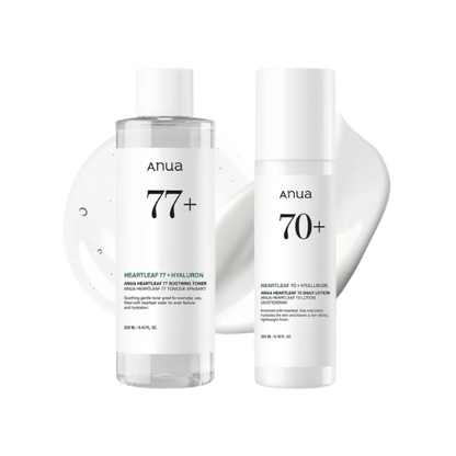 Heartleaf 77 shooting toner +70 daily lotion - Skin Muse