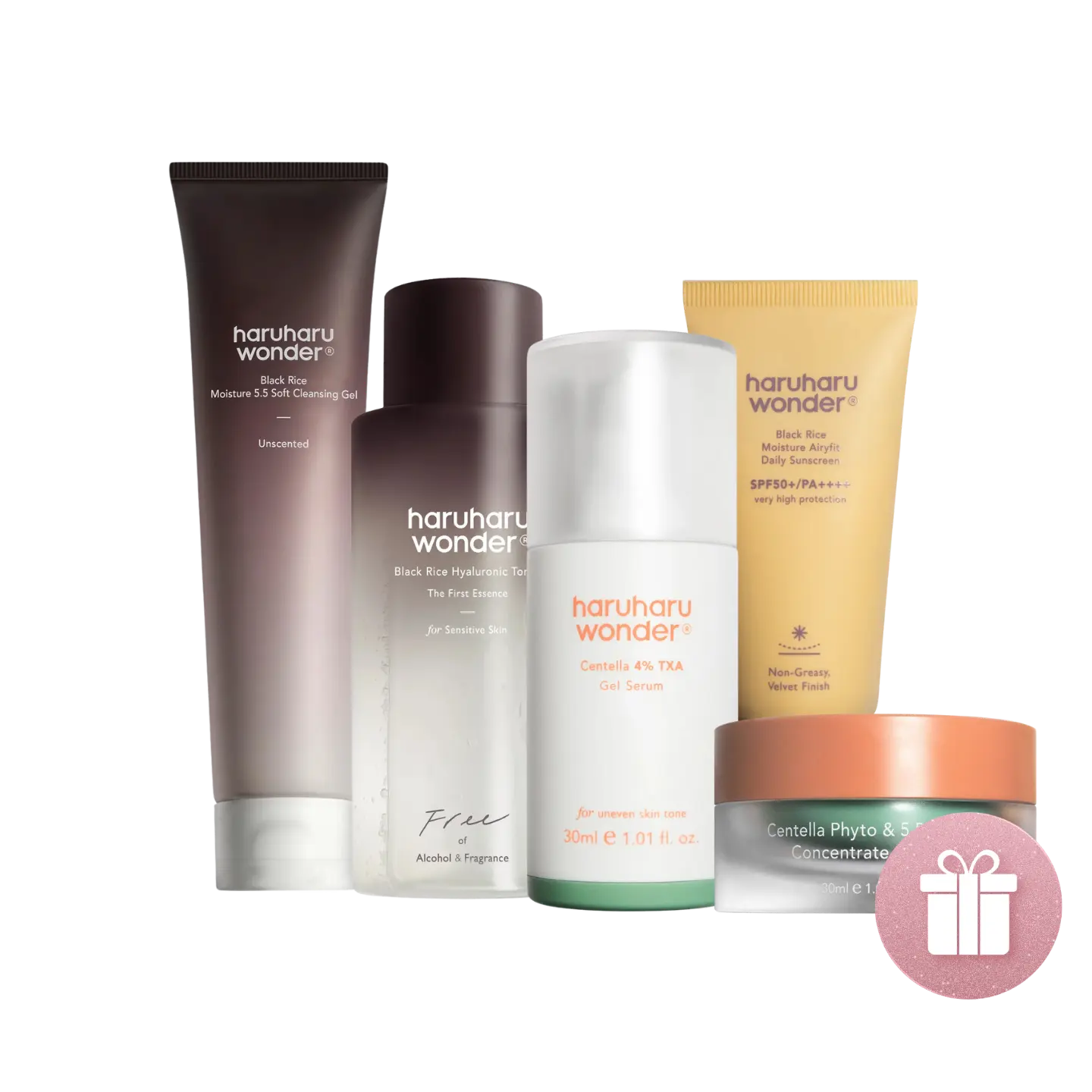 Haruharu Wonder Skincare Set + Free Peptide Cream - Skin Muse