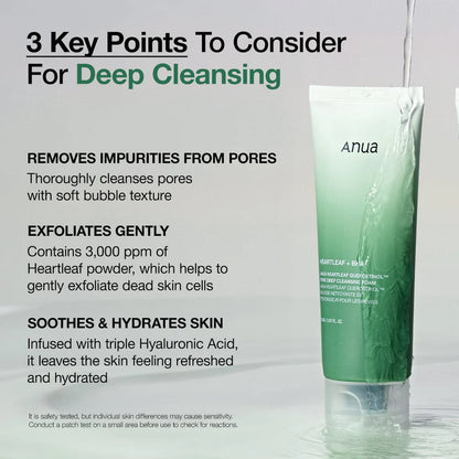 Anua Heartleaf Quercetinol Cleansing Foam  Value Pack - Skin Muse